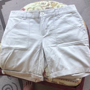 Khaki shorts never washed or worn. NY and Co